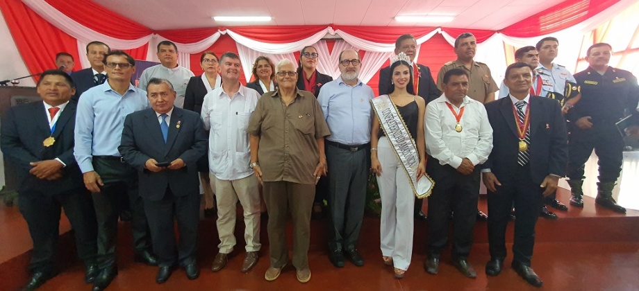 El Cónsul de Colombia en Iquitos asistió a la conmemoración del 202 aniversario de la proclamación de la independencia del Perú
