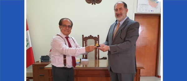 Cónsul de Colombia en Iquitos dialogó con el electo Presidente de la Corte Superior de Justicia de Loreto