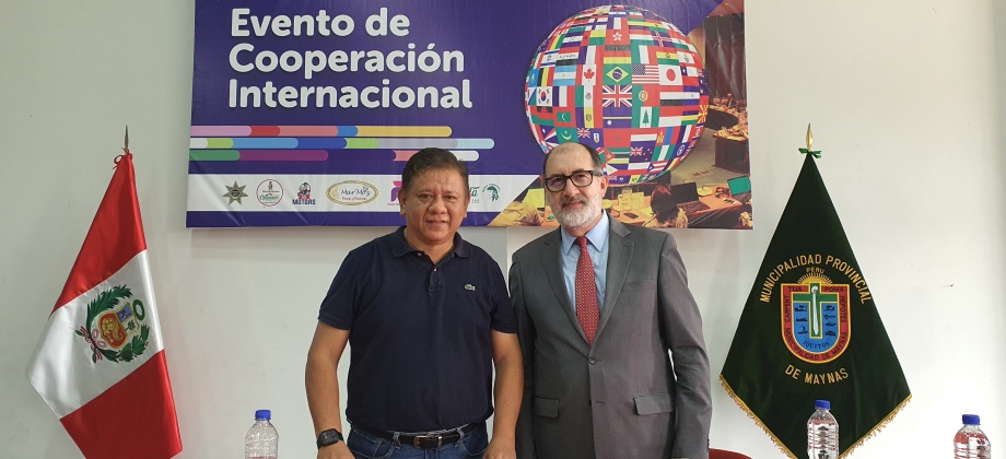 El Cónsul de Colombia en Iquitos asistió al evento “Cooperación Internacional en la Provincia de Maynas y Gestión de Recursos para Proyectos de Inversión Pública y Privada”