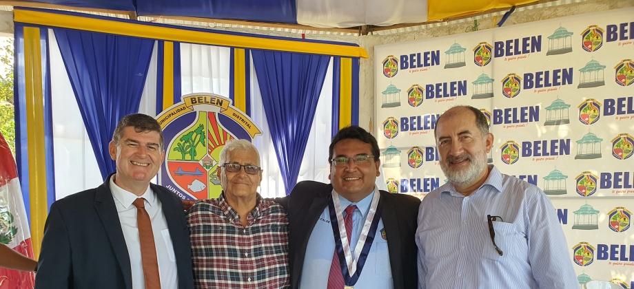 Cónsul de Colombia en Iquitos estrecha lazos culturales con la Municipalidad de Belén