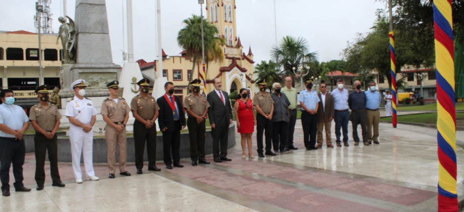 Consulado de Colombia en Iquitos conmemoró el 212 aniversario de la independencia nacional