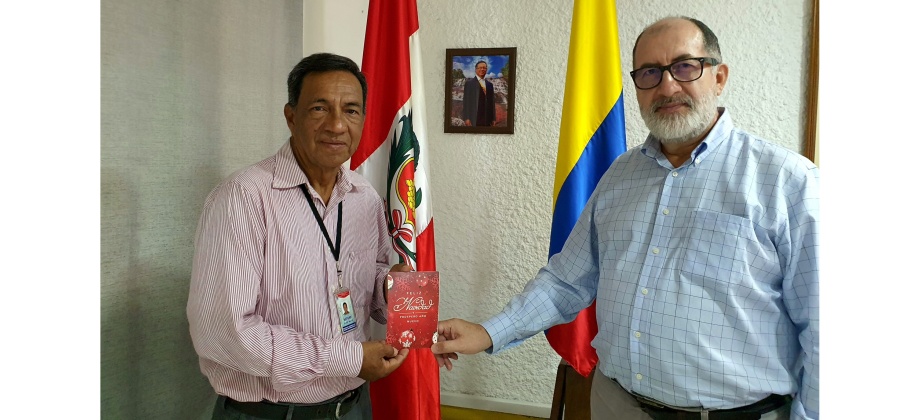 Consulado de Colombia en Iquitos obsequió juguetes de Navidad a niños de la Municipalidad Distrital Teniente Manuel Clavero