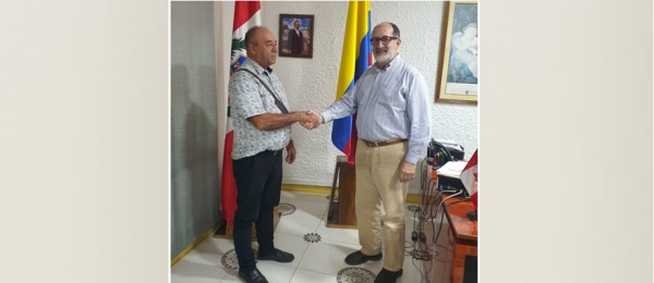 Cónsul de Colombia en Iquitos dialogó con el alcalde de Puerto Nariño 
